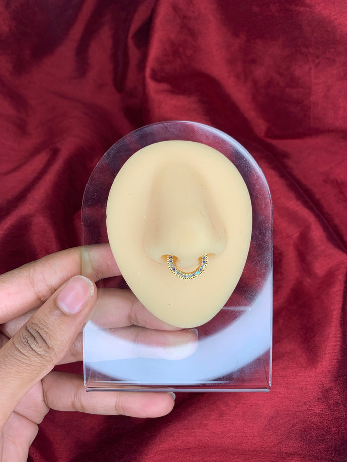 Gold Faux Septum Jewelry